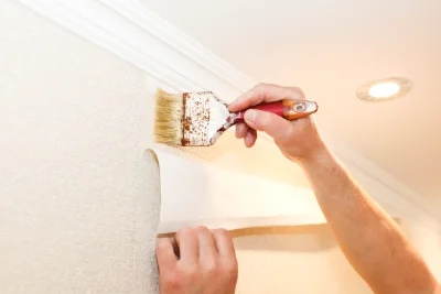 Pose de papier peint à Motz — revêtements muraux et toiles de verre